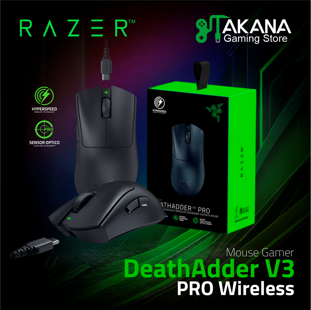 Mouse Razer Deathadder V3 Pro Wireless (PN: RZ01-04630100-R3U1)