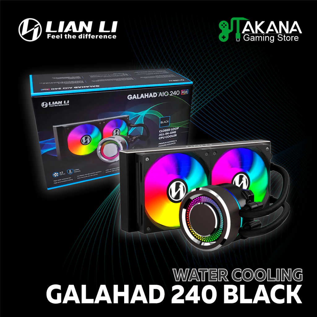 Sistema de Enfriamiento Liquido Lian Li Galahad 240 ARGB Black