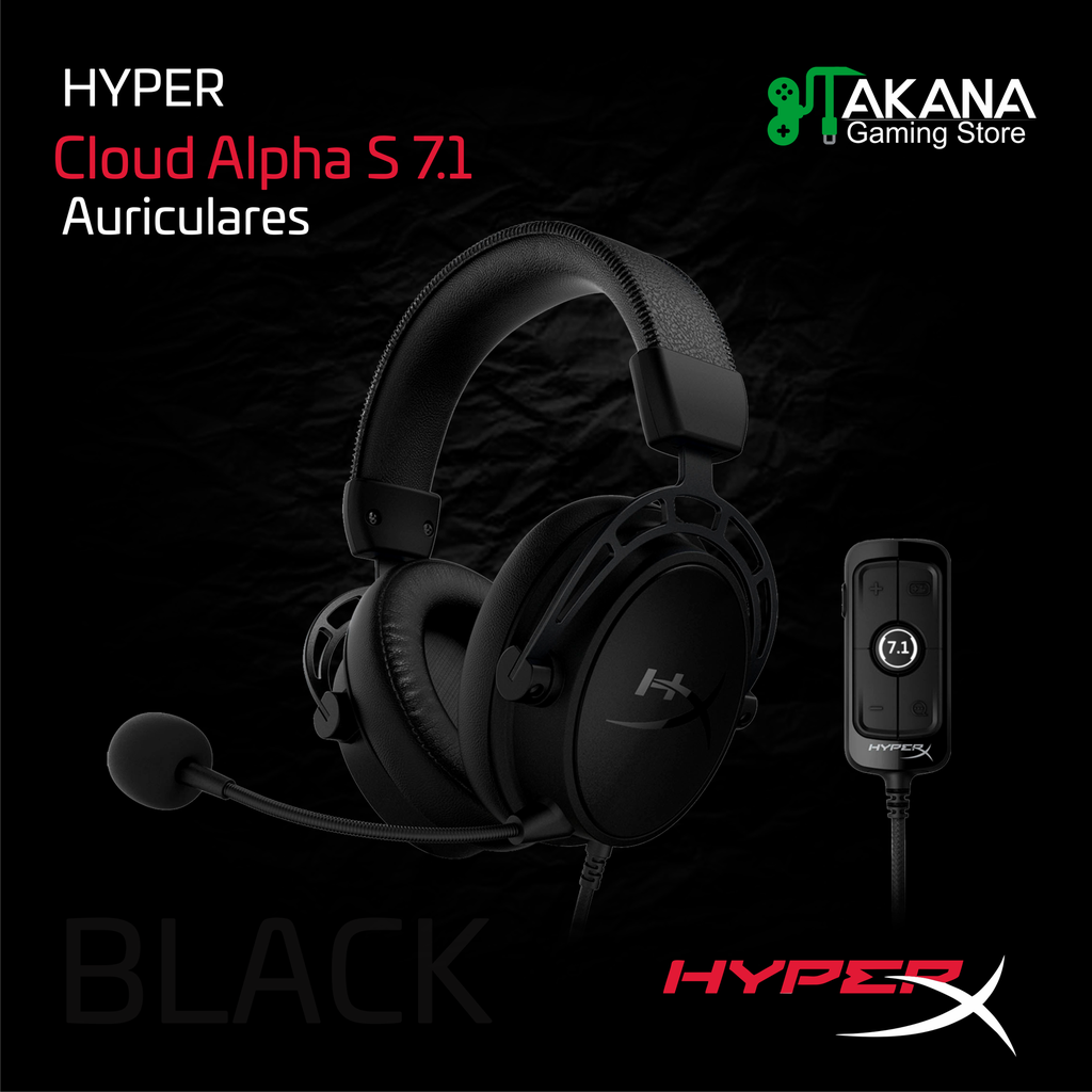 Auricular HyperX Cloud Alpha S 7.1 Black