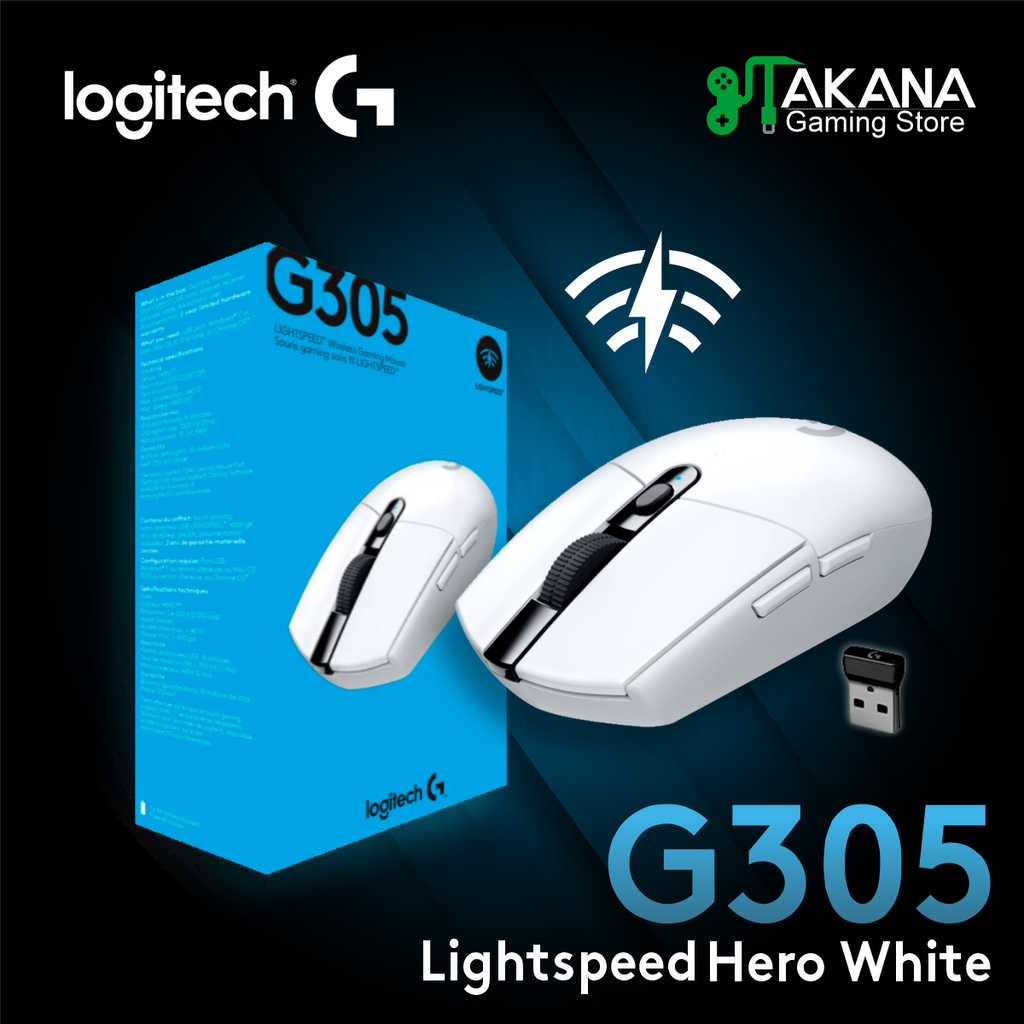 Mouse Logitech G305 LightSpeed Hero White (PN: 910-005289)