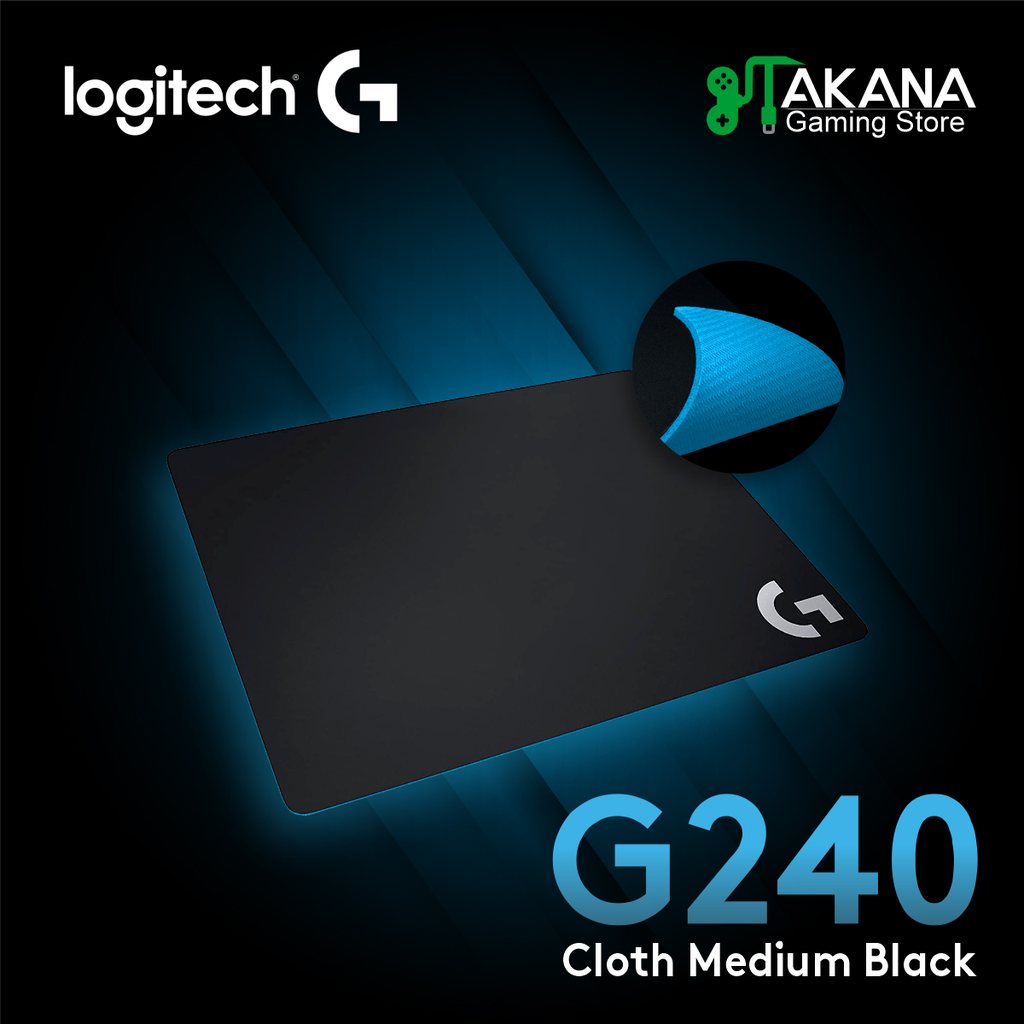 Pad Mouse Logitech G240 Cloth Medium Black (PN: 943-000093)