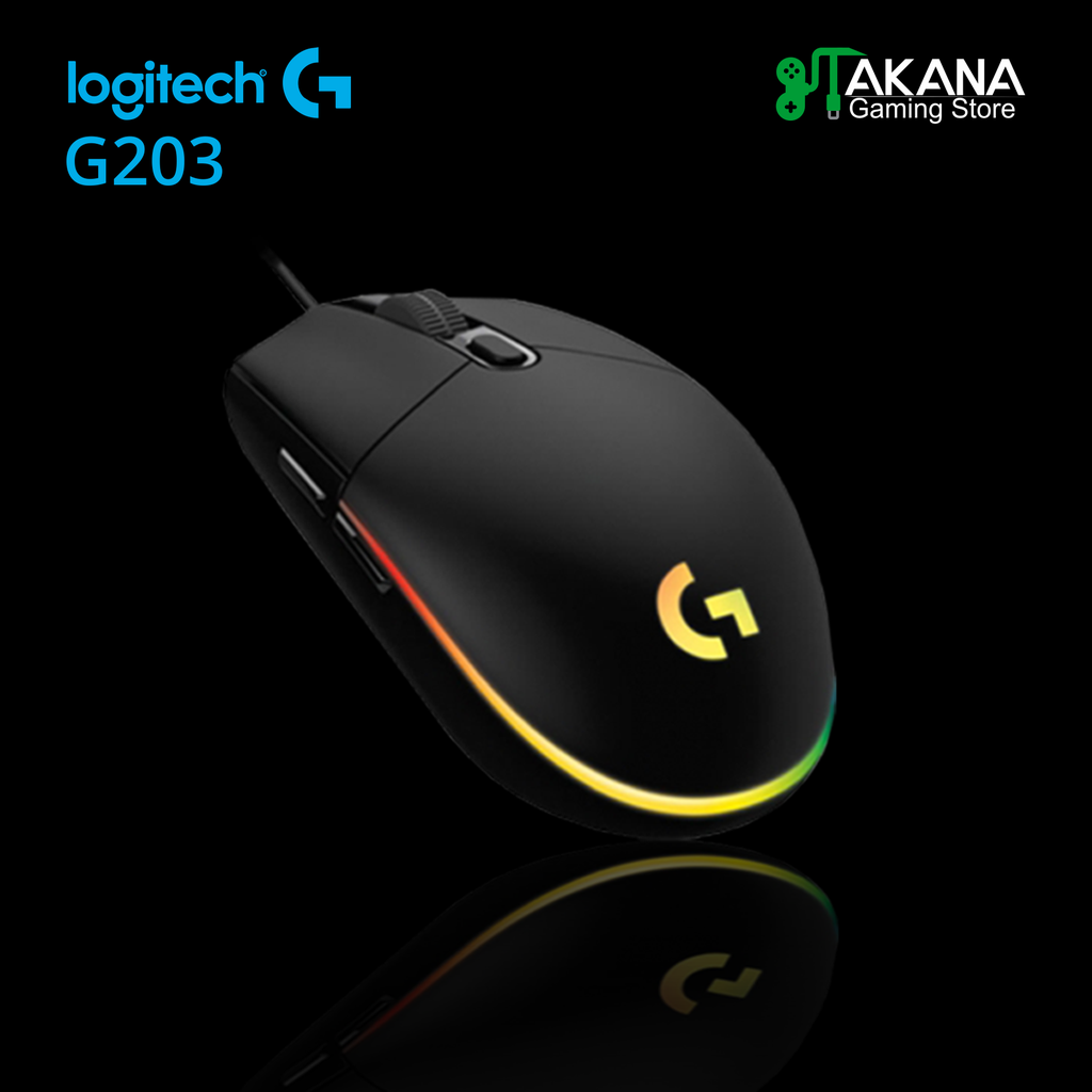 Mouse Logitech G203 Ligthsync Black (PN: 910-005790)