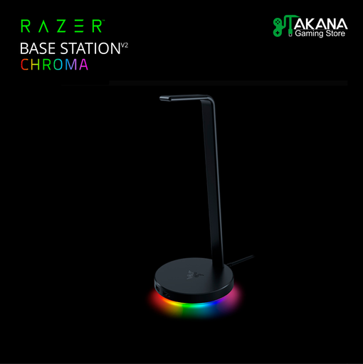 Base Razer P/Auricular V2 Chroma USB 3.1 Black (RC21-01510100-R3U1)