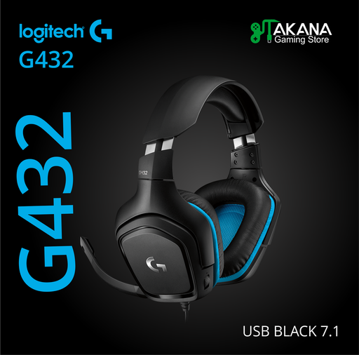 Auricular Logitech G432 7.1 USB Black