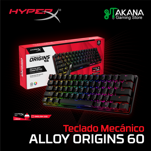 Teclado HyperX Alloy Origins 60